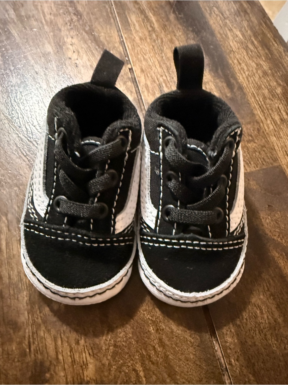 Vans Slip On Infant Baby Crib Shoes - Black & White Checkered- Boys or Girls - Picture 6 of 11